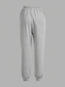 SHEIN Essnce 女士休闲百搭字母印花运动裤 - 彩色 - 查看 10