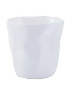 SHEIN 1PC  Minimalist Style Pure White Creative Art Personalized Pen Holder Learning Stationery Storage Bin Makeup Brush Holder Desktop Garbage Bin Desktop Fruit Shell Storage Basin - White - View 8