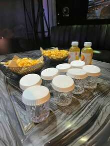 SHEIN 50/100个纸杯盖 热饮杯盖 饮料盖 咖啡厅 酒店 KTV 酒吧 咖啡店 杯盖 玻璃器皿纸盖 直径2.95英寸 白色纸杯盖 - 彩色 - 查看 8