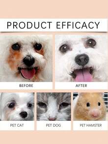 SHEIN 1件3件装宠物泪痕清洁膏温和清洁宠物猫狗泪痕护理眼部护理霜