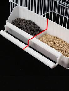 1 件家用多功能塑料喂鸟器 - 白色 - 查看 6