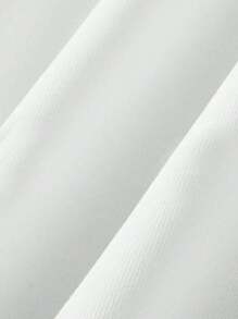 Manfinity Dauomo Áo thun nam cổ tròn tay ngắn in khẩu hiệu thường ngày - trắng - Xem 5