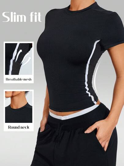 Easithlete FeatherFit™ 短款交叉后背T恤健身背心健身房女式衬衫