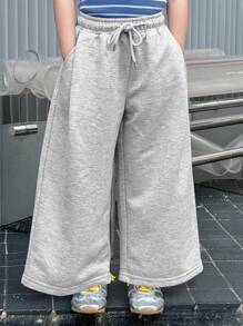 Dazy Kids Young Girl Girls Elastic Waist Knitted Pants, Autumn