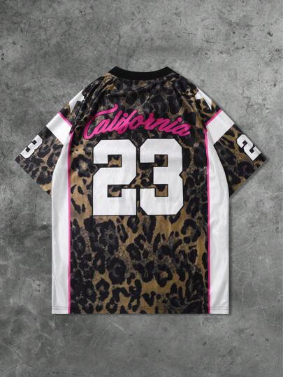 Street Life Women's Vintage US City Name Slogan Graphic Ice Hockey Jersey T-Shirt, Suitable For Casual Wear Spring/Summer