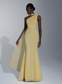 Elitara 伴娘礼服，秋季礼服 - 黃色 - 查看 7