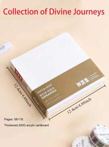 Acrylic Marker Sketchbook - Bleed-Resistant Sketchbook For Alcohol Markers, Watercolor Pens And Sketches, Thick Paper