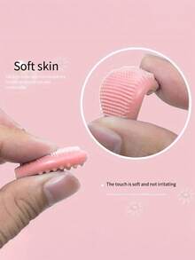 2/4/8pcs Silicone Face Brushes, Double-Sided Blackhead Brushes, Silicone Nose Brush, Lip Cleansing Brush