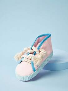 PETSIN Dog Toys Pet White Rope Slippers Sound Making Toys Dog Teeth Grinding Cleaning Teeth Built-In BB Airbag Round Ball Bell Various - Multicolor - View 12