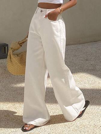 Livesso Women's Loose Casual Straight Leg Jeans, Summer New Arrival