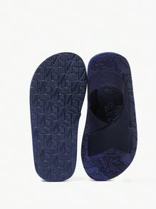 1 双可爱时尚百搭卡通恐龙男童休闲轻便室内拖鞋，春夏