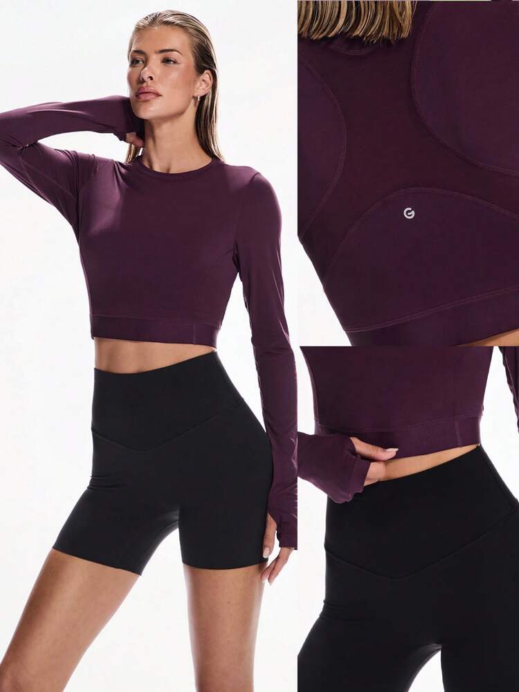 Tough Sport Sweat-Wicking Quick-Dry Jacquard Mesh Back Elastic Band Two-Tone Top High-Impact Running Jogging Training Gym Studio Daily Active Wear
