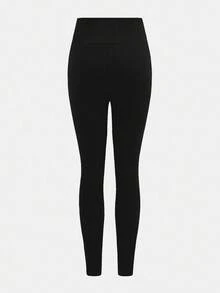 SHEIN 3pcs/Set Tween Girls' All-Match Versatile Knit Leggings, Buy 1 Get 2 Free, Casual Everyday Wear Long Pants Fall Winter - Multicolor - View 10