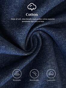 Elaquor Conjunto de duas peças Denim azul-marinho plus size para mulheres, colete sem mangas com botões dourados, calça de cintura alta e perna larga, estilo "Old Money", roupas de outono para mulheres, looks casuais para o trabalho