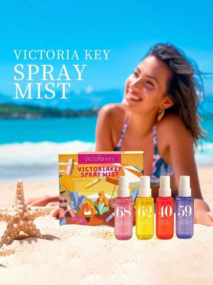 SHEIN 1 Set (4 Bottles) 400 Ml Digital Perfume, Long-Lasting Fragrance, Simple Design, Suitable For Weddings, Birthdays, - Multicolor - View 1