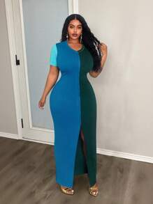 Slaydiva Nuevas llegadas de otoño e invierno, ropa de mujer para otoño/invierno, vestido de suéter talla grande, vestidos de cumpleaños para mujeres - Multicolor - Ver 9