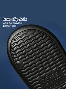 BATMAN X SHEIN Cute Cartoon Pattern Children's Black Slip-On Slippers Toddlers & Kids Non-Slip Quick-Drying Shower Slide, Lightweight And Durable EVA Material, In The House, Bthroom, Playground, Swimming Pool, Beach Indoor Outdoor - Black - View 5