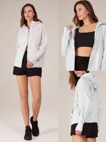 GLOWMODE 棉混紡保暖軟毛超大號連帽衛衣