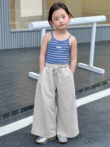 Dazy Kids Young Girl Girls Elastic Waist Knitted Pants, Autumn