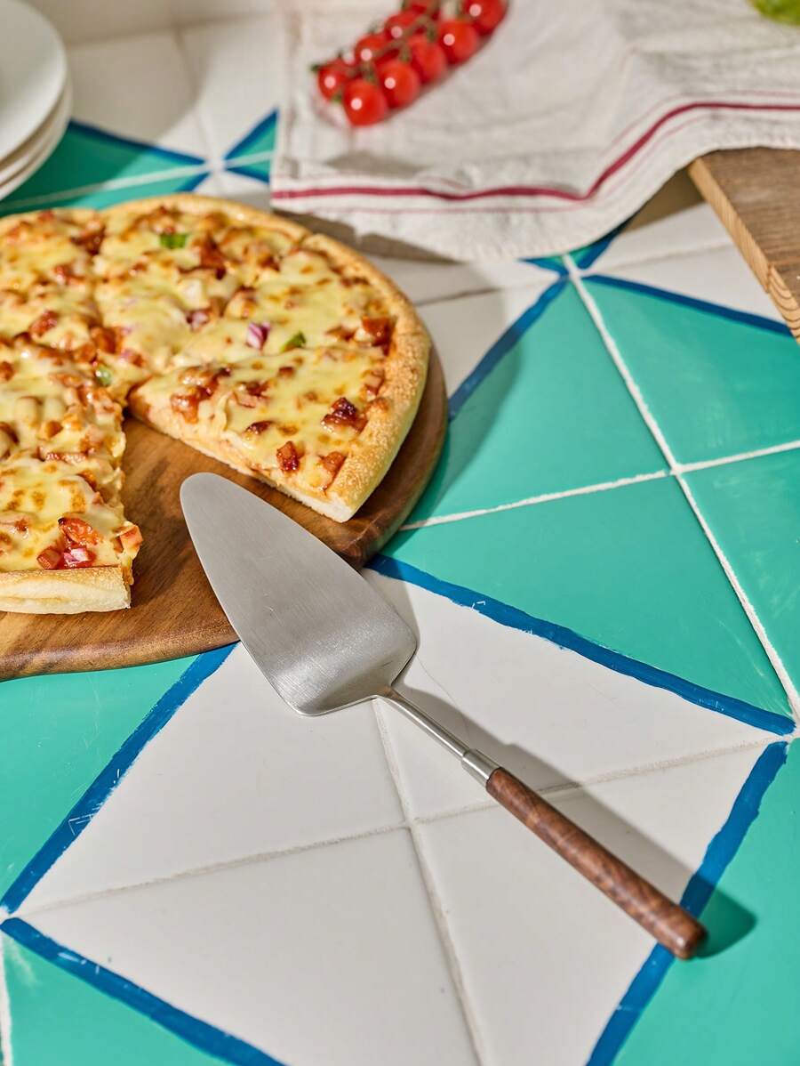 Cirelle 1 件不锈钢蛋糕切片带木柄派盘蛋糕铲适用于派对野餐、Rama 厨房必需品、新年、圣诞派对、家庭用餐、高端餐厅用品、乔迁礼物