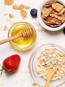 20 件 8 厘米木制蜂蜜勺、勺子和果酱搅拌棒，用于搅拌和厨房工具、厨房、圣诞礼物 - 米色 - 查看 6