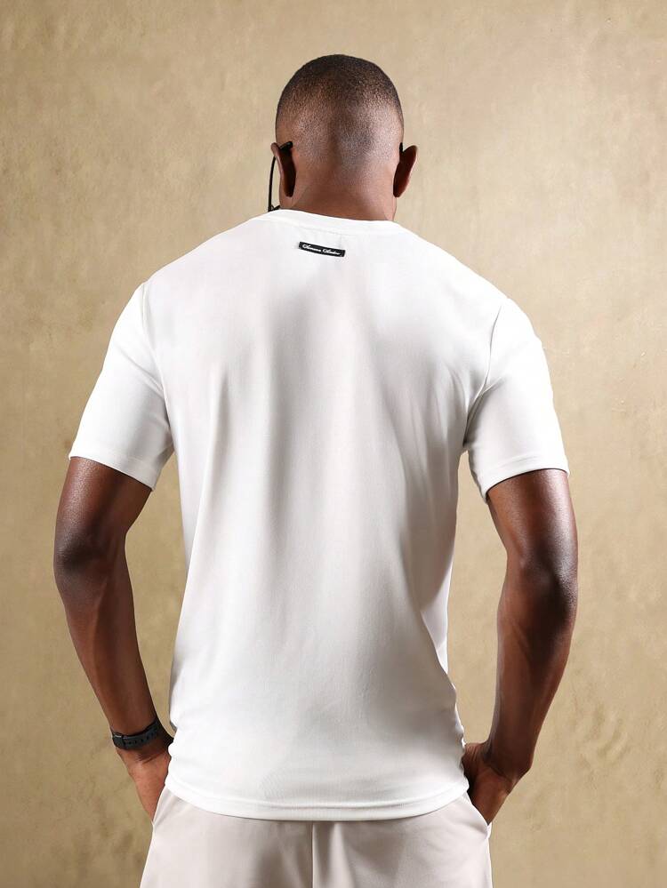 Essential Muscle Fit T-Shirt With Embroidered Logo