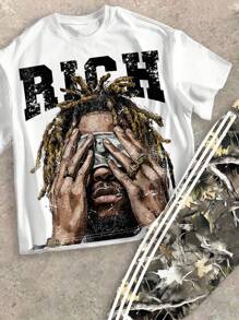 SHEIN Bolty 2pcs Tween Boy Polo Collar T-Shirt And Flared Pants Casual Outfit, Suitable For Summer - Multicolor - View 3