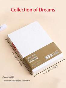 Acrylic Marker Sketchbook - Bleed-Resistant Sketchbook For Alcohol Markers, Watercolor Pens And Sketches, Thick Paper