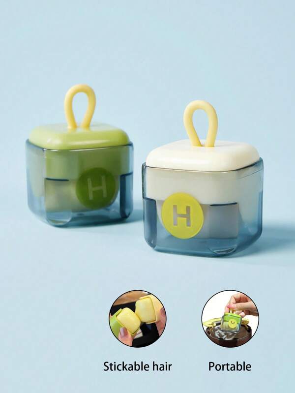 PETSIN Rolo removedor de fiapos lavável e portátil de 1 peça - Removedor de pelos de animais para roupas, sofás e camas | Ideal para donos de gatos | Plástico durável com cabo verde, limpeza de móveis | Design compacto | Cabo prático, removedor de fiapos para roupas