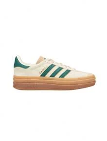 Adidas Gazelle Bold 女士运动鞋 米白色/学院绿/魔力米色 ID7056 - 奶油白/學院綠/魔幻米色 - 查看 1