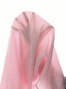Solflare Pantalones largos casuales de talla grande en color rosa, moda para primavera y verano