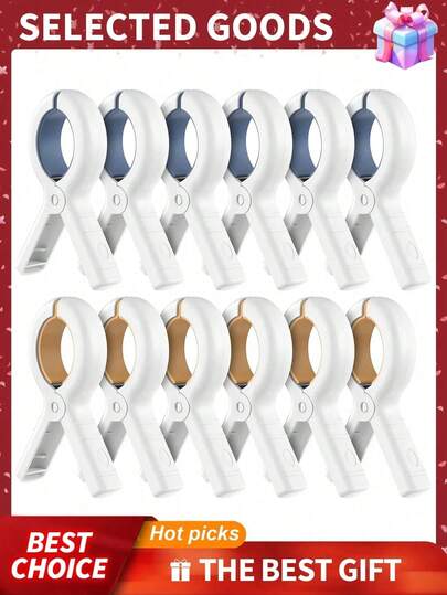 SHEIN 10 Pack Extra Large Heavy Duty Beach Towel Clips For Chairs, Pool, Boat & Sunbed – Secure Towel Holder For Cruise, Picnic, Travel & Outdoor Accessories – Clothes Pegs, Waterproof, Windproof – Blue