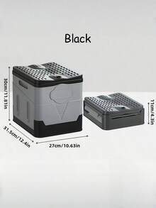 SHEIN 1个便携式车载折叠马桶，露营应急必备品，车载旅行应急户外移动马桶 - 彩色 - 查看 8