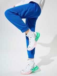 Boys Spring/Autumn Casual Sneakers, Lightweight, Breathable, Anti-Slip, Dual Layer Sole, Fashion, Soft & Comfortable, Suitable For Daily Wear, School, Students