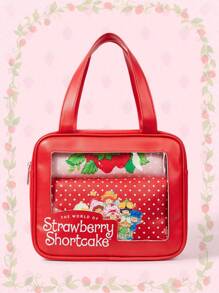 Strawberry Shortcake | ROMWE 可爱手持时尚便携式卡哇伊3件套化妆包 - 紅色 - 查看 1
