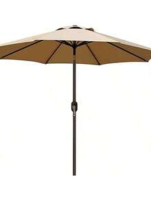 SHEIN 罗马伞、沙滩伞、太阳伞替换伞布一件装（不含伞架）。请参考图片尺寸购买。 - 卡其色 - 查看 3