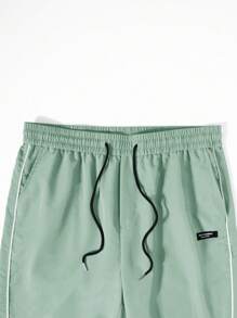 Manfinity Hypemode Loose Men's Star Pattern Side Striped Pants Men Oversized Pants Y2k Men Pants Streetwear Pants Men Pants With Stars Designer Sweatpants, 2000s Style - Green - View 5