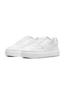 Nike Court Vision Women's Sneakers White/White/White DM0113-100 - 白色/白色/白色 - 查看 2