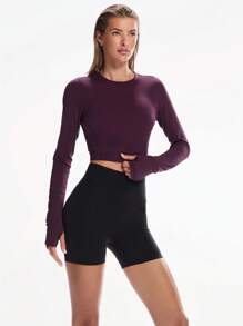 GLOWMODE Tough Sport 吸汗速干提花网眼后背弹力带双色上衣 耐冲击跑步慢跑训练健身房工作室日常运动服 - 櫻桃可樂 - 查看 6