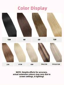 Seamless Clip Ins 7 件 613# 金色 130g/150g 全头无缝 PU 夹式接发 100% 角质层对齐 双染雷米真人发隐形夹式接发 万圣节服装 - S613 - 查看 6