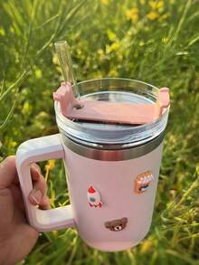 SHEIN 40 Oz Splash-Proof Lid Compatible With Stanley InsulatedTumbler, Fits And More Coffee Cups