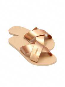 Havaianas Aqua Metallic 女士人字拖 Golden4148866.057 - Goldn - 查看 2