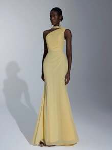 Elitara 伴娘礼服，秋季礼服 - 黃色 - 查看 6