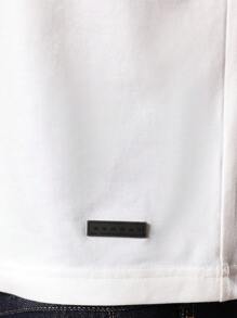 Áo thun tay raglan phong cách retro SUMWON, phối lưới, thiết kế viền cổ, kiểu áo bóng chày, áo thể thao thường ngày mùa hè, phong cách đường phố, màu trơn. - Nhiều màu - Xem 7