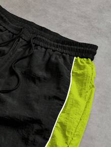 Sport MetroGents 男士撞色抽绳腰宽松休闲运动裤男健身裤男士运动裤健身裤跑步裤 - 彩色 - 查看 5