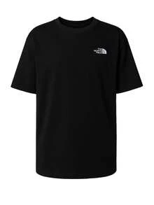 The North Face Camiseta oversize de hombros caídos con estampado de letras - TNF NEGRO - Ver 1