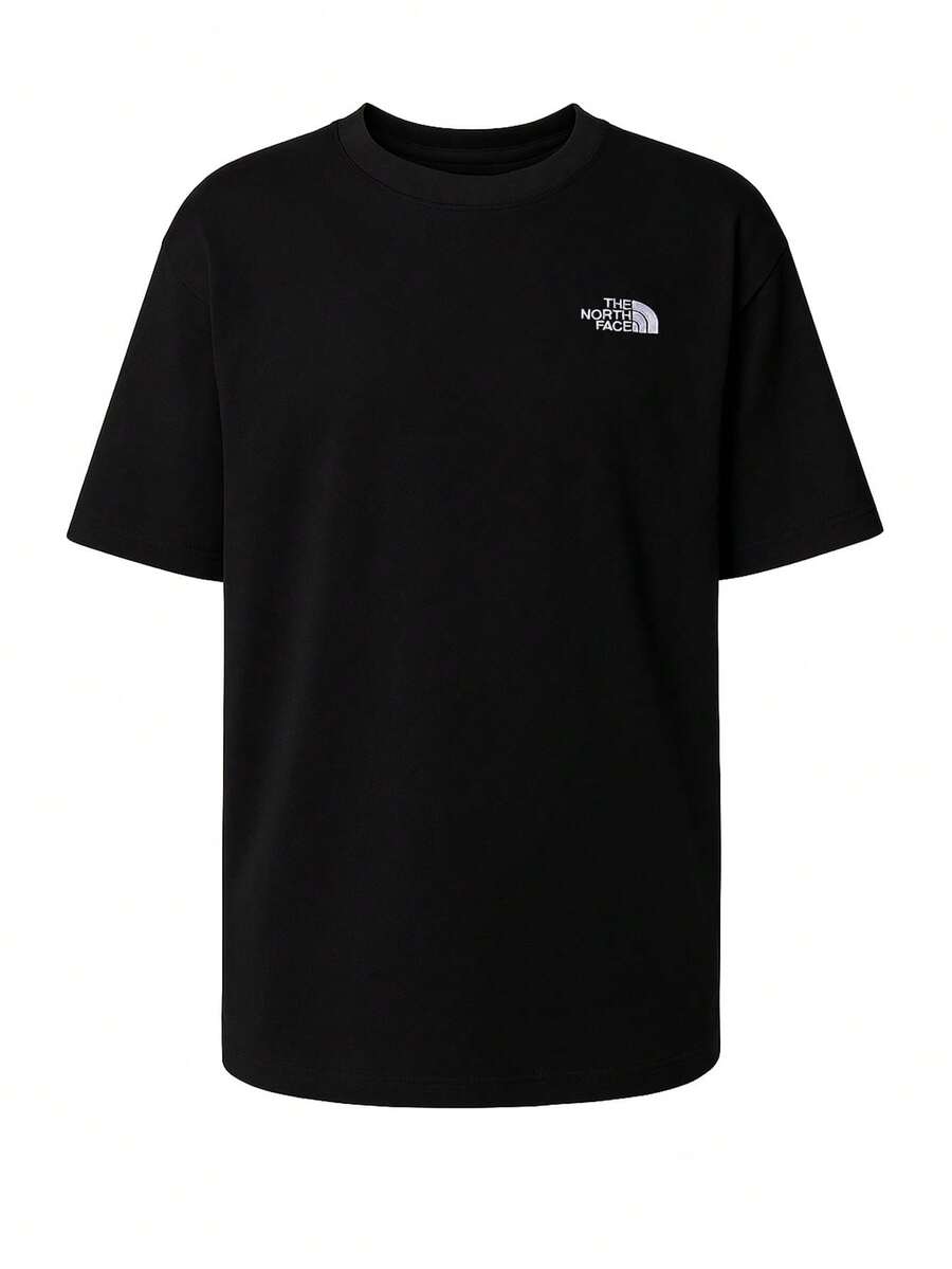 The North Face Camiseta oversize de hombros caídos con estampado de letras - TNF NEGRO - Ver 1