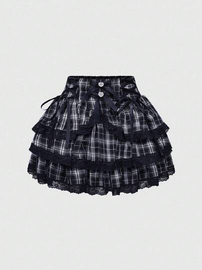 EDITION Jupe haute taille gâteau mignonne et douce pour femmes style Hime Gyaru