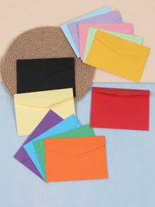 60 paquetes de 12 colores de sobres pequeños de 4.6 X 3.33 pulgadas, sobres de colores adorables y mini para Navidad, Acción de Gracias, Bodas, Fiestas de Cumpleaños, Suministros, Tarjetas y Semillas - Multicolor - Ver 7