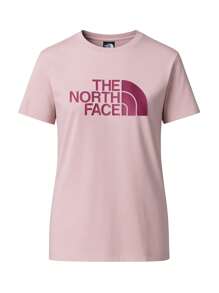 The North Face 女式字母图案短袖 T 恤 - 金屬粉紅色 Cyber Berry - 查看 1